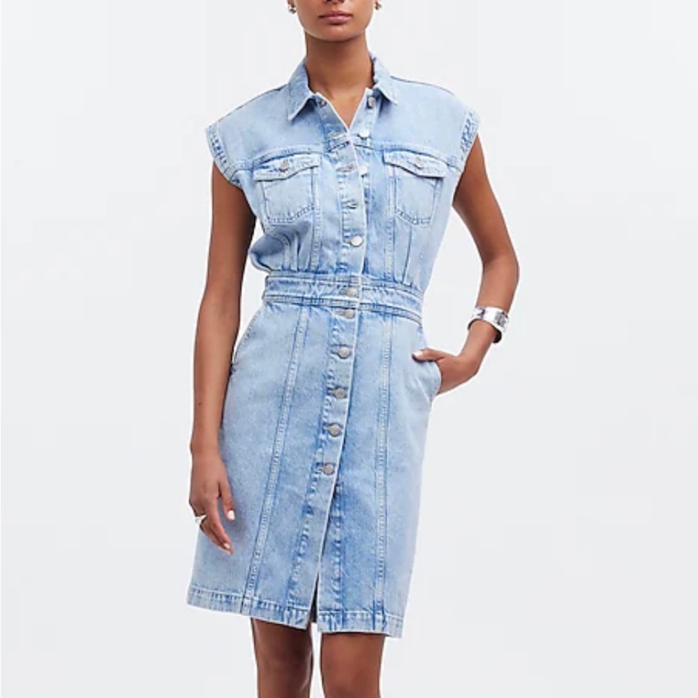 Madewell Light Blue Denim Dress